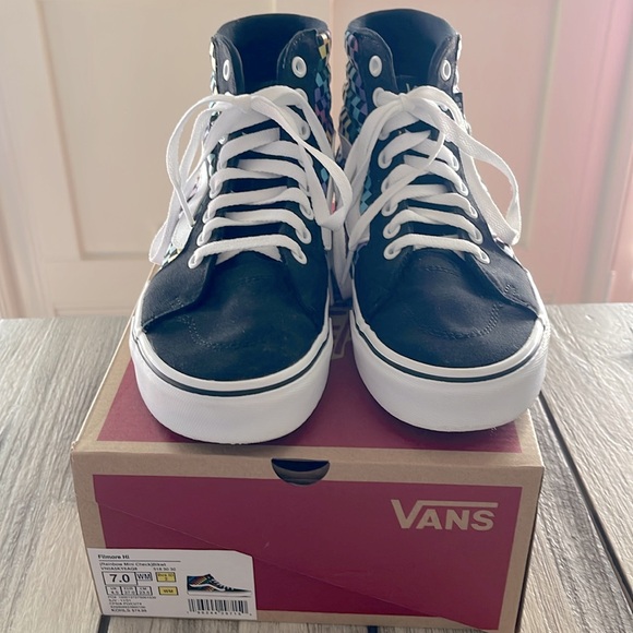 Vans Filmore high top multi colored  mini check - Picture 2 of 8